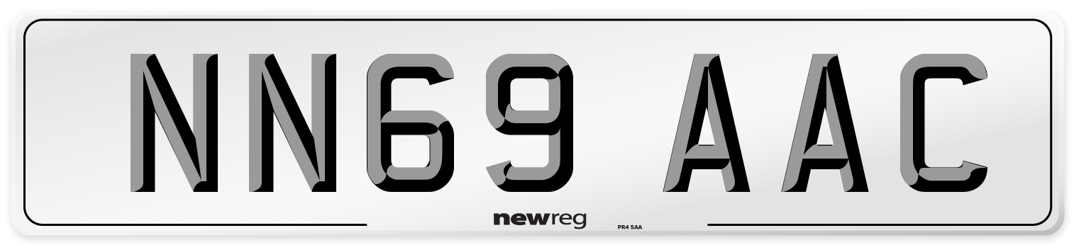 NN69 AAC Number Plate from New Reg